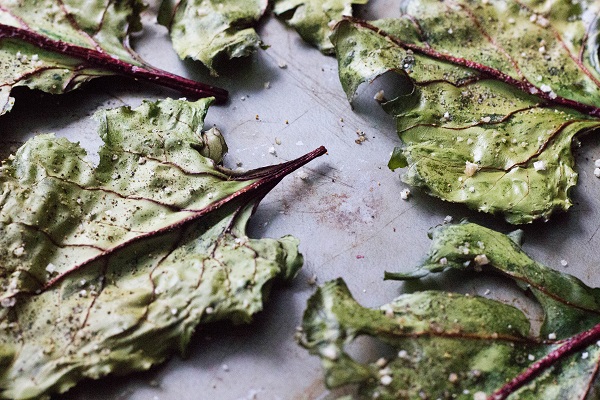 Beet Green Chips