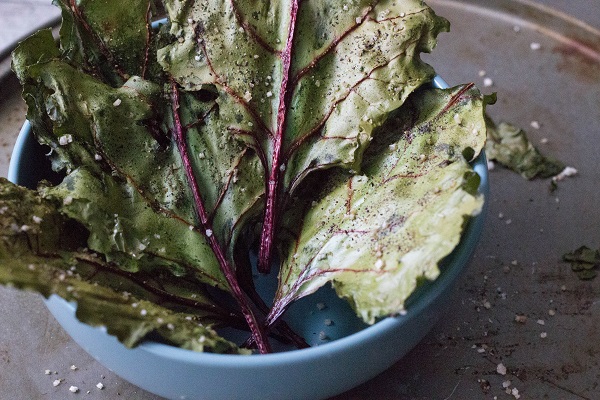 Beet Green Chips