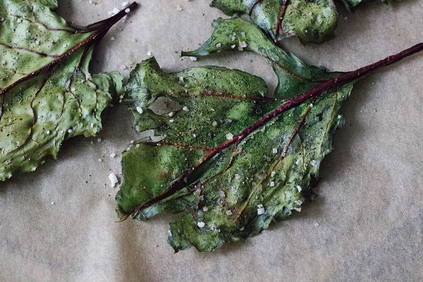 Beet Green Chips