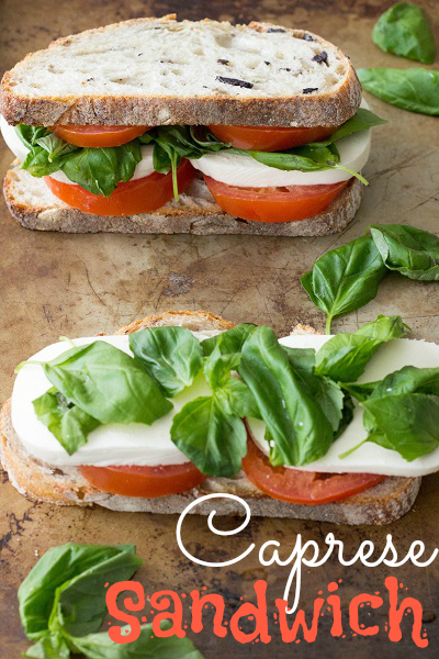 Caprese Sandwich - Eat Thrive Glow