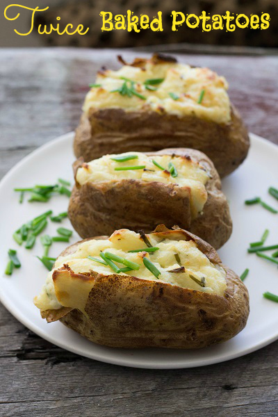 Twice Baked Potatoes - Eat Thrive Glow