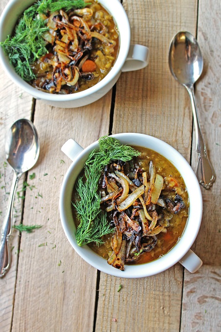 Danish Split Pea Soup with Dill
