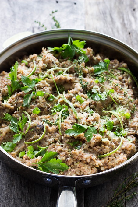 Buckwheat Mushroom Risotto - Eat Thrive Glow