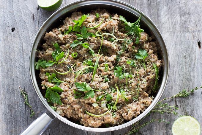 Buckwheat Mushroom Risotto - Eat Thrive Glow