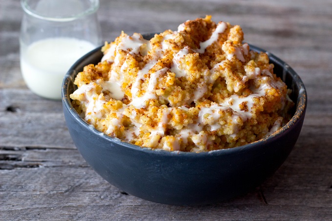 Carrot Cake Couscous Breakfast Porridge - Eat Thrive Glow