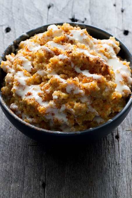 Carrot Cake Couscous Breakfast Porridge - Eat Thrive Glow