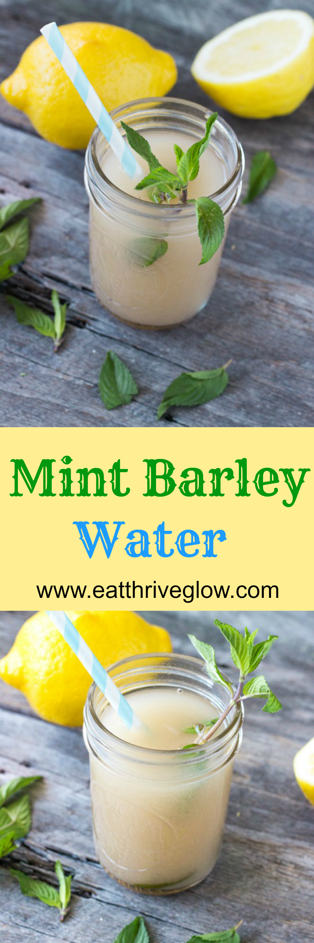 Mint Barley Water (Ancient Greek Drink Kykeon) - Eat Thrive Glow