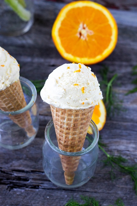 Fennel Orange Ice Cream - Eat Thrive Glow