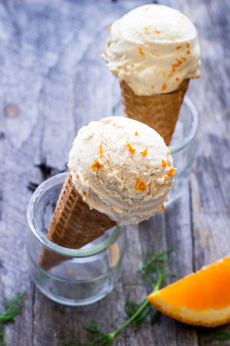 Fennel Orange Ice Cream - Eat Thrive Glow