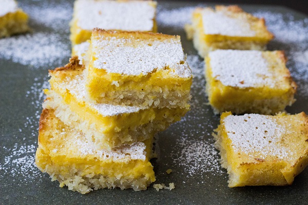 Lemon Coconut Bars - Eat Thrive Glow