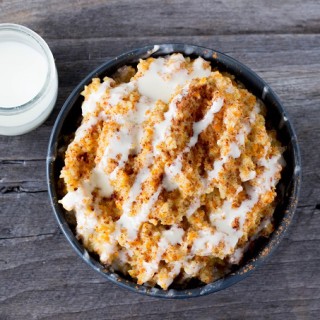 Carrot Cake Couscous Breakfast Porridge - Eat Thrive Glow