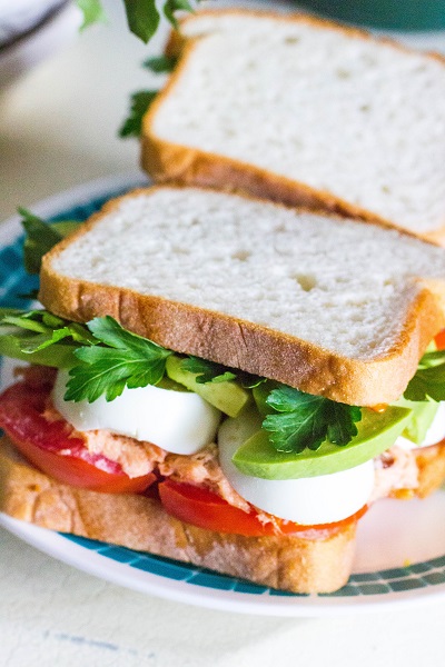 Protein-Packed Avocado, Tuna, Egg, and Salmon Salad Sandwich - Eat ...