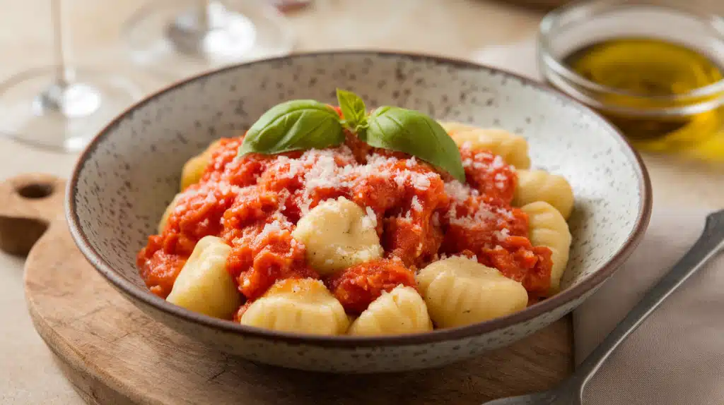Easy Ricotta Gnocchi & Classic Pomodoro Recipe