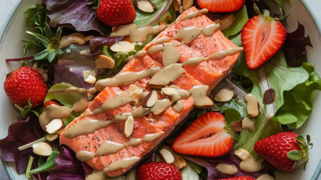 Gourmet Strawberry Salmon Salad Made Simple