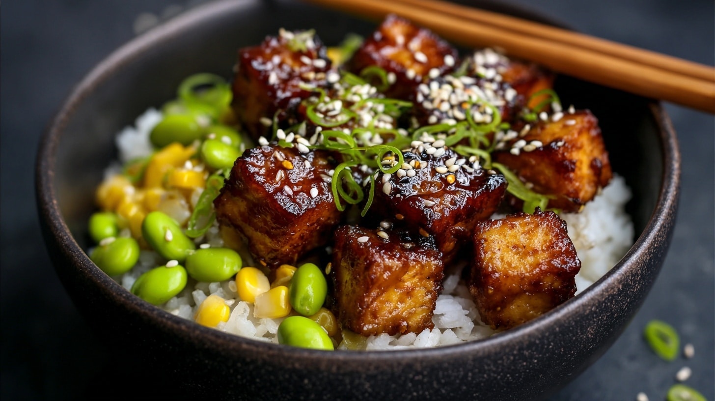 Teriyaki Tofu Bowl (vegetarian)