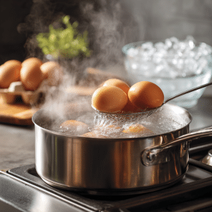 Boil the eggs
