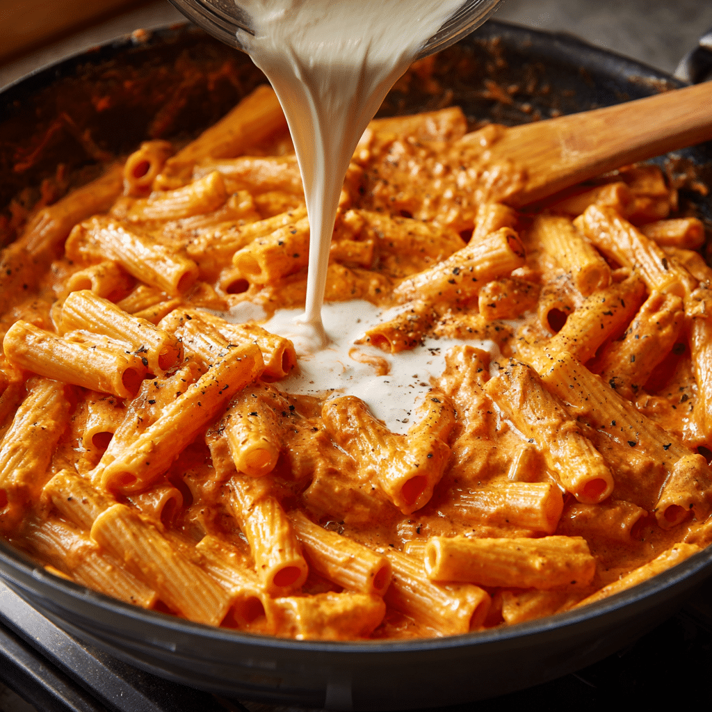 Combine pasta and sauce