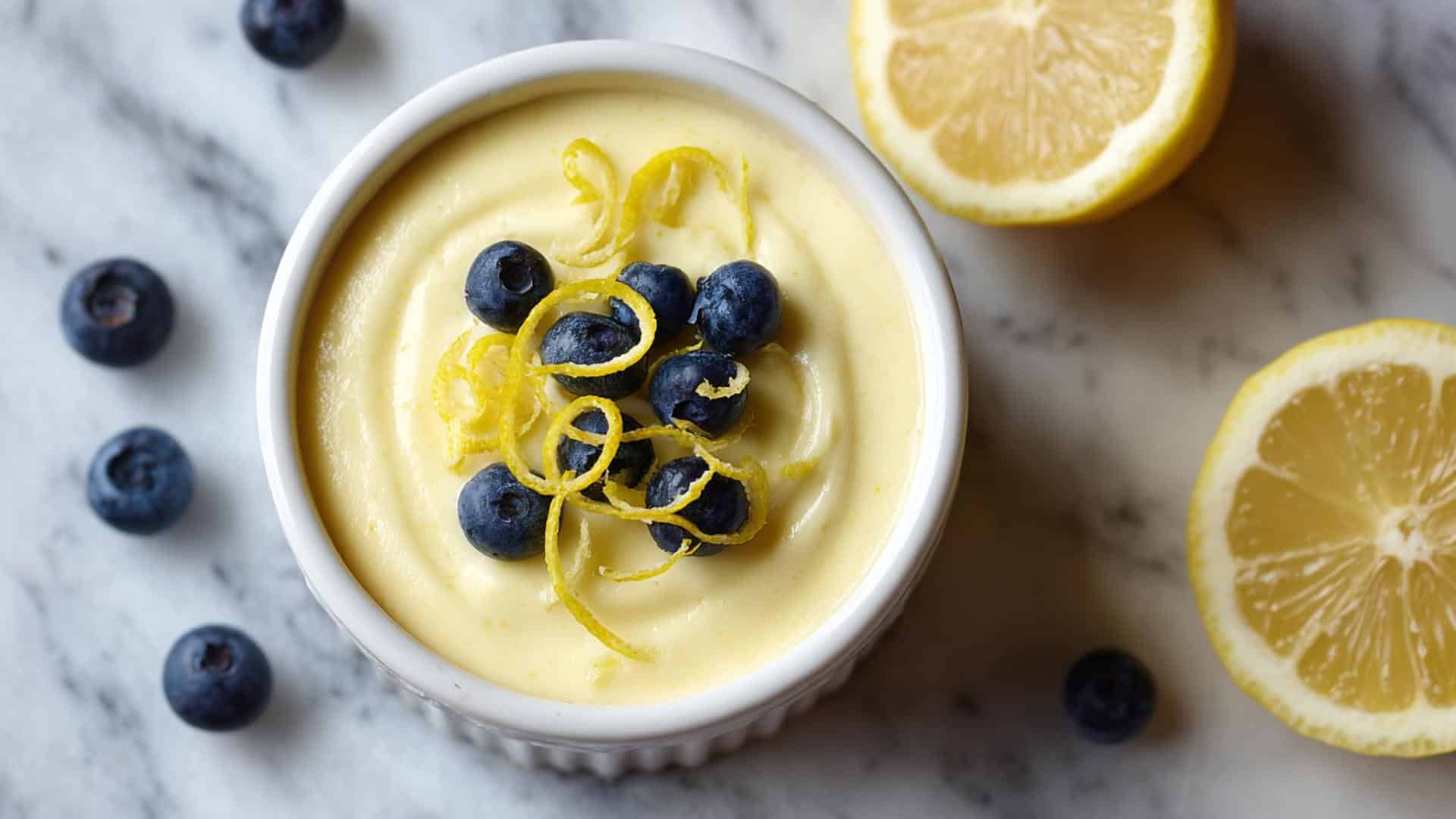 Lemon Vanilla Cottage Cheese Mousse