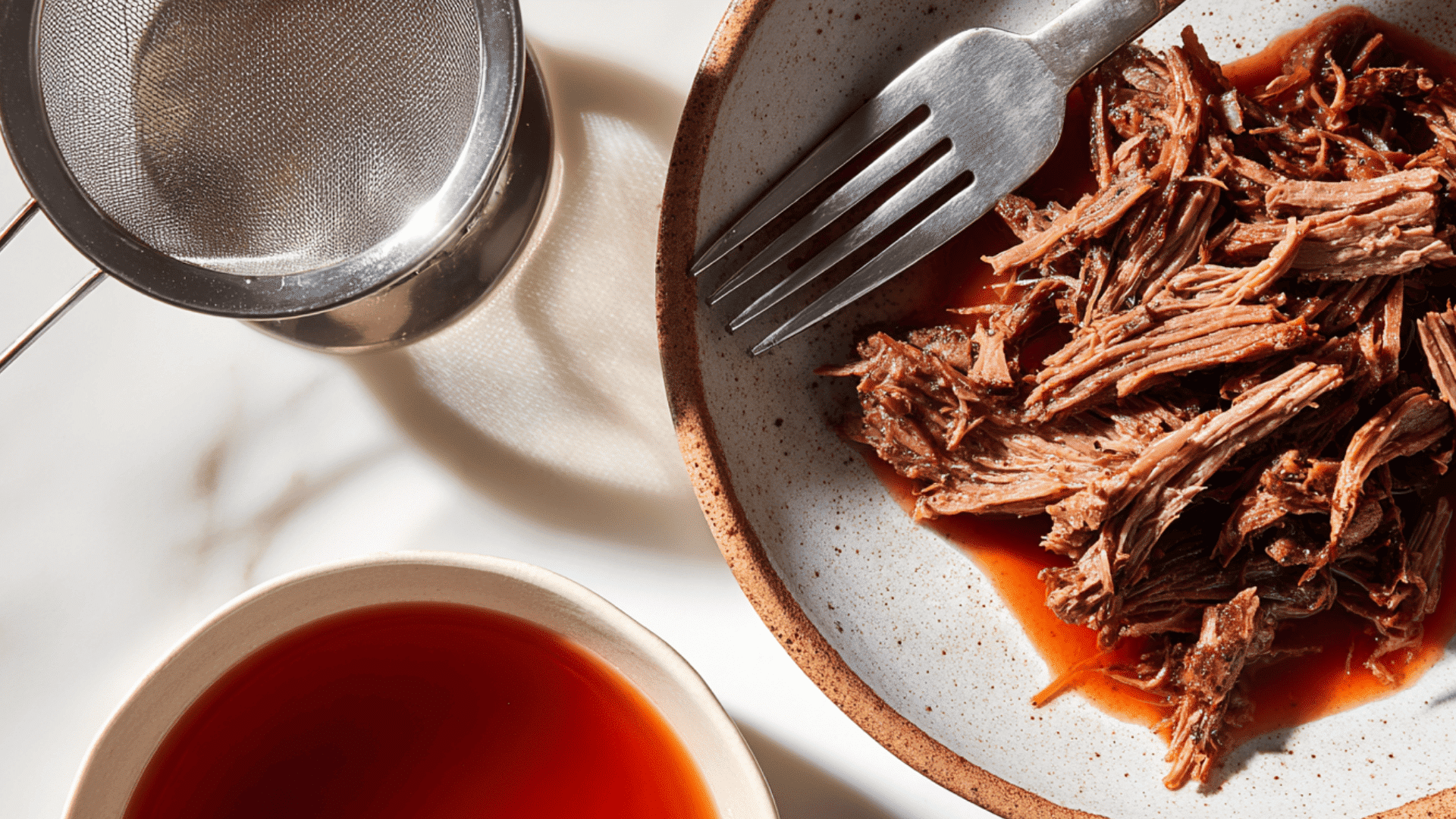 Shred and Strain the Meat
