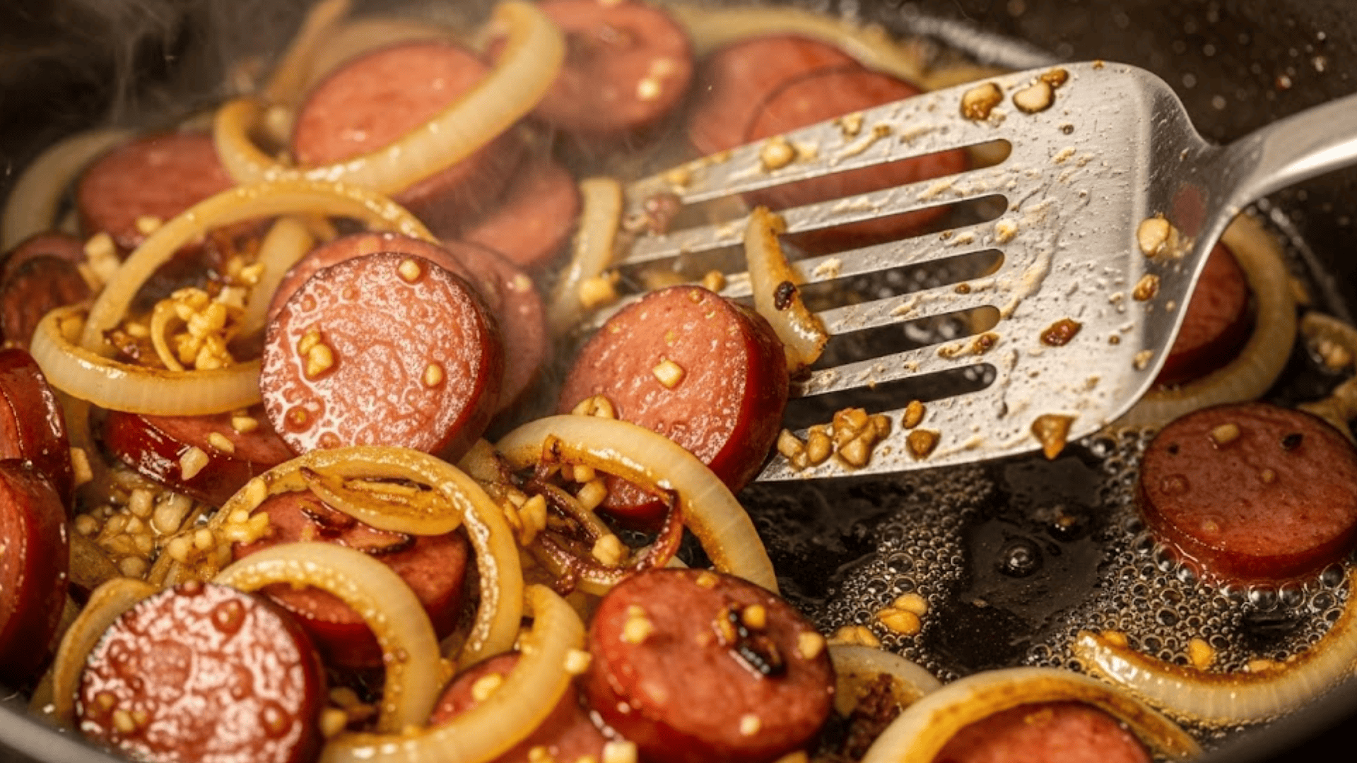 Sauté the Sausage and Onions