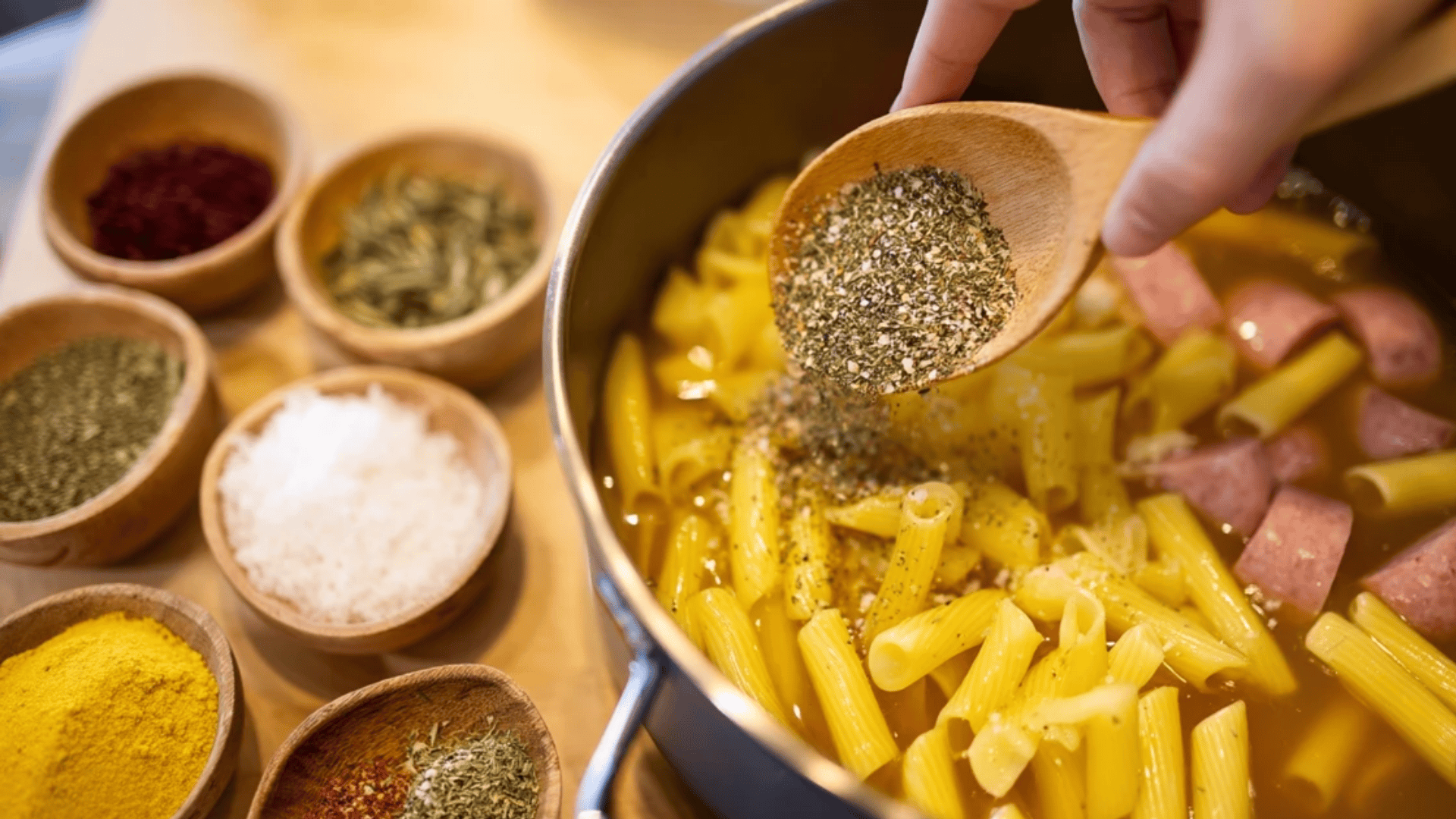 Stir In Pasta and Seasonings