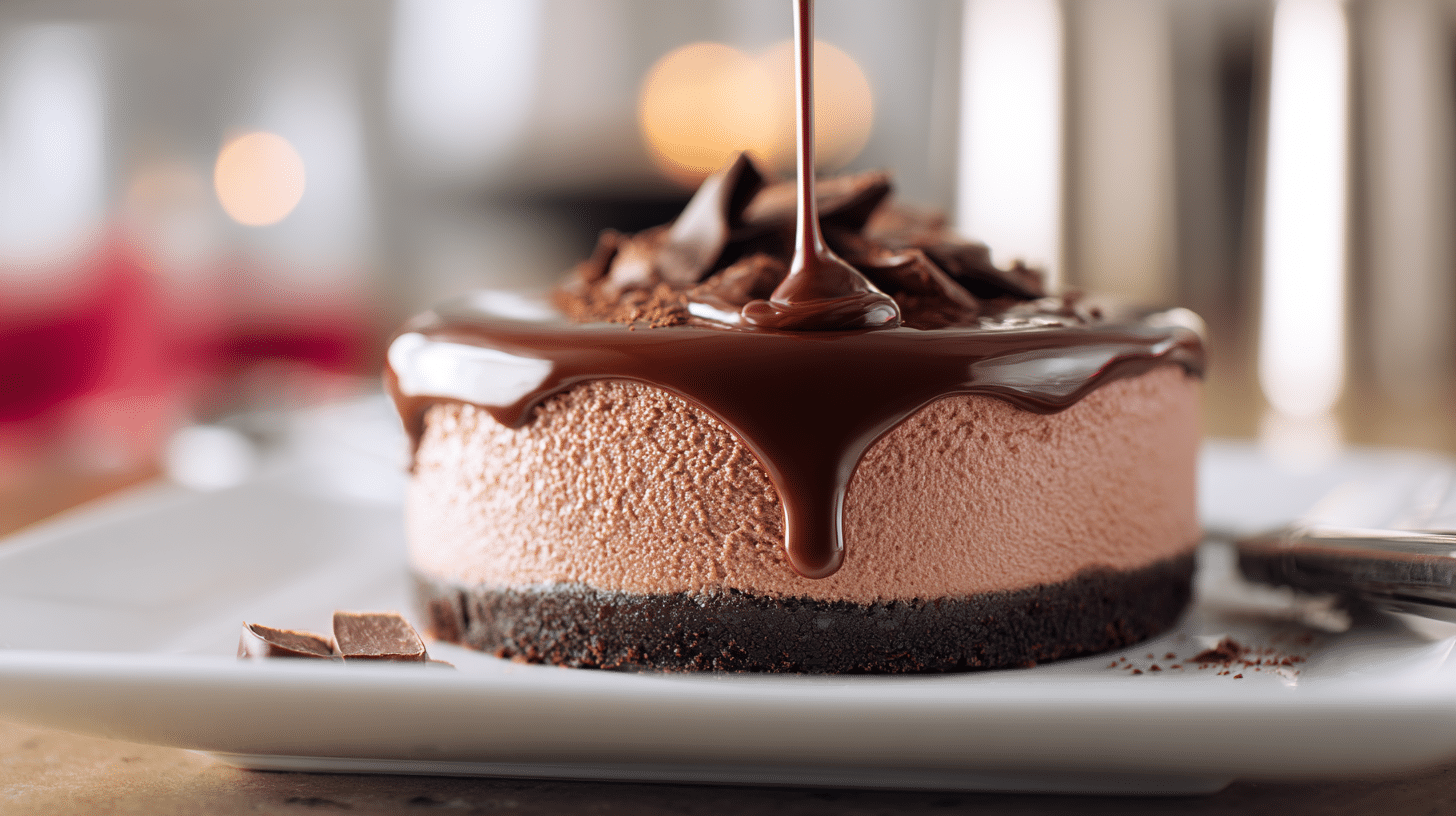 adding chocolate