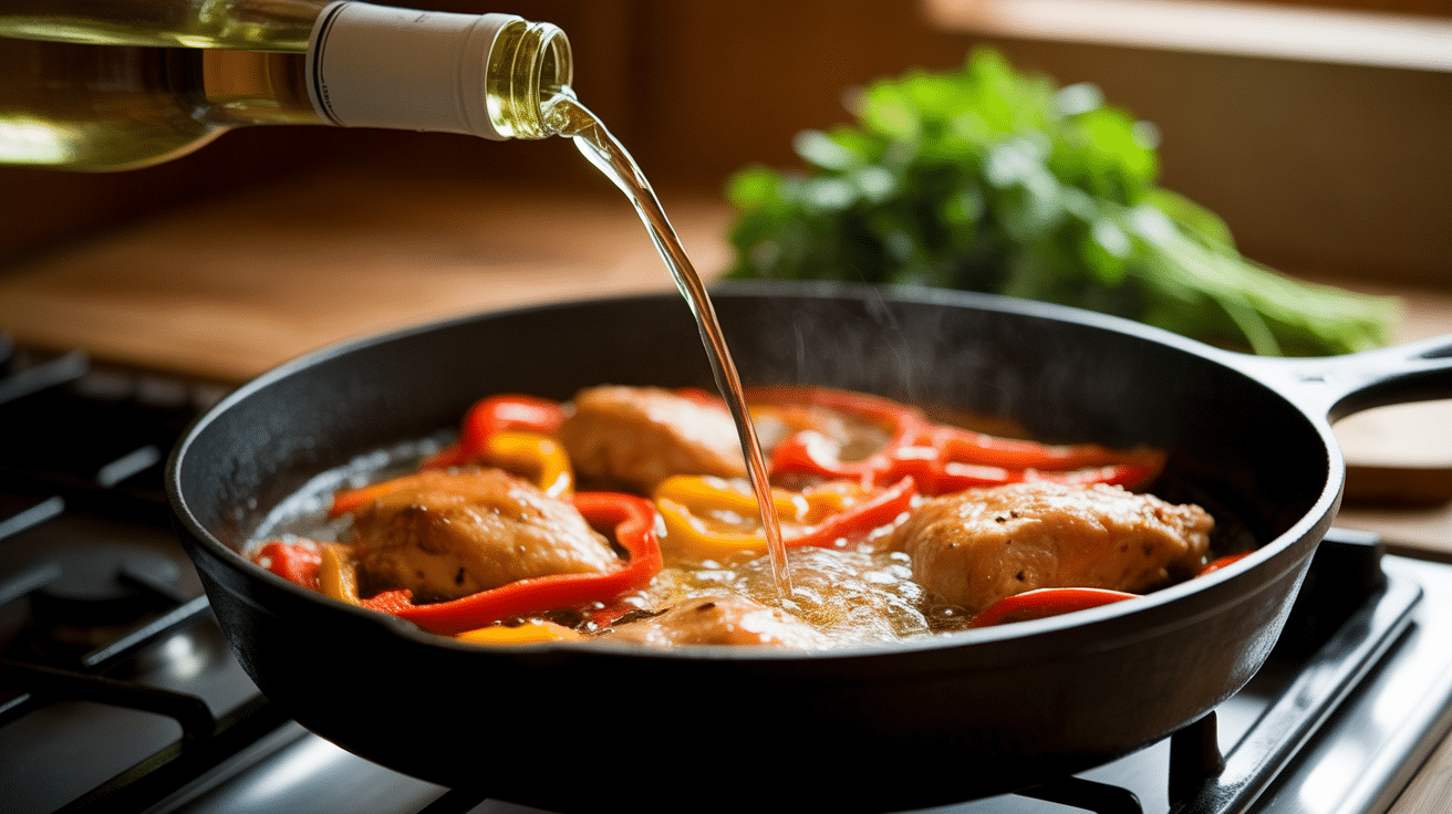 cooking-chicken-in-wine
