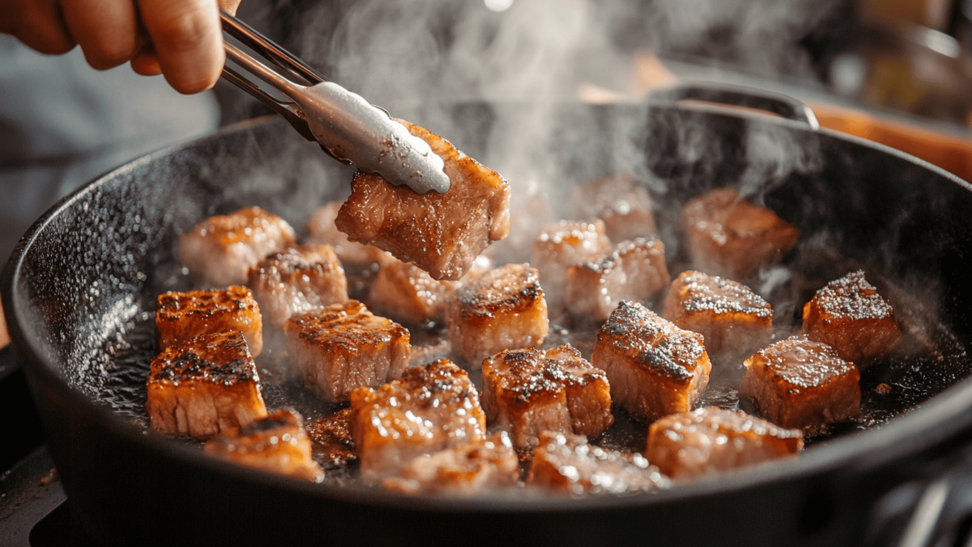 prep the pork golden brown