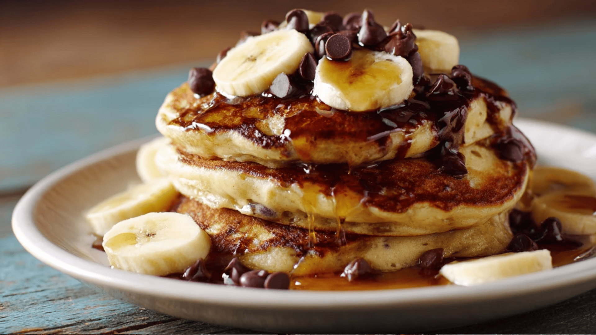 Chocolate Chip Banana Pancakes