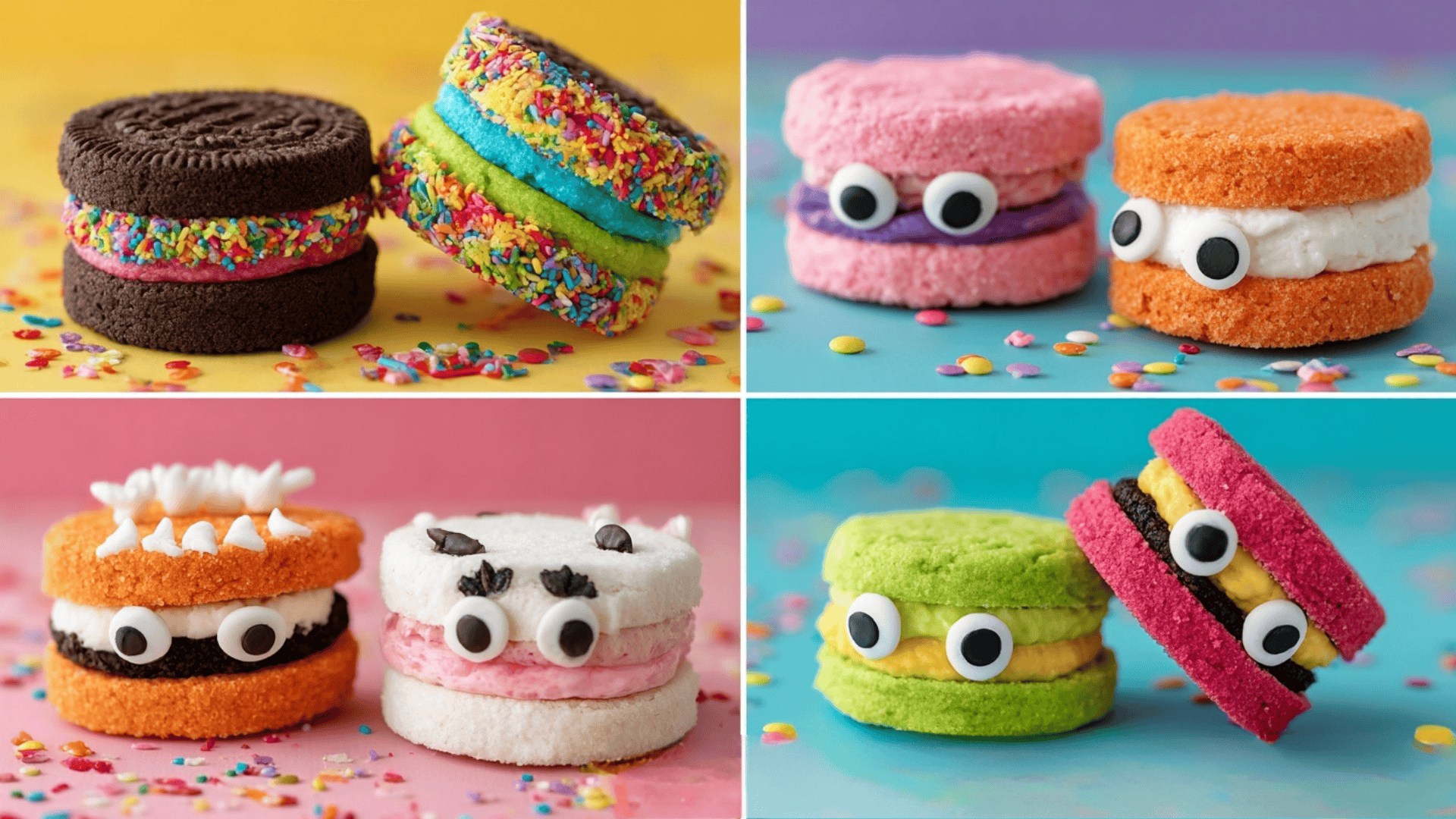 Fun variations of sandwich cookie