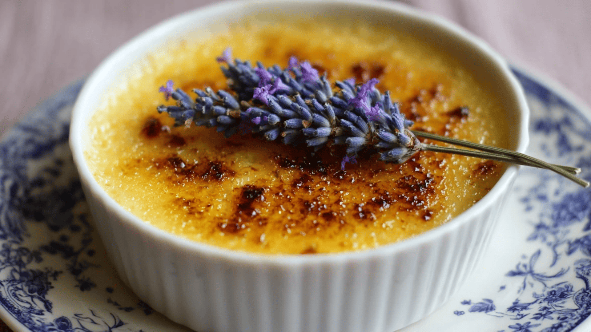 Lavender Honey Crème Brûlée