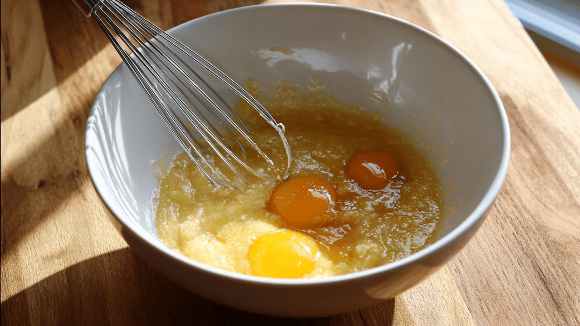 Whisk in the Wet Ingredients