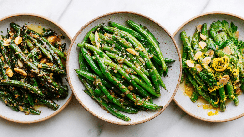 pan fried green beans