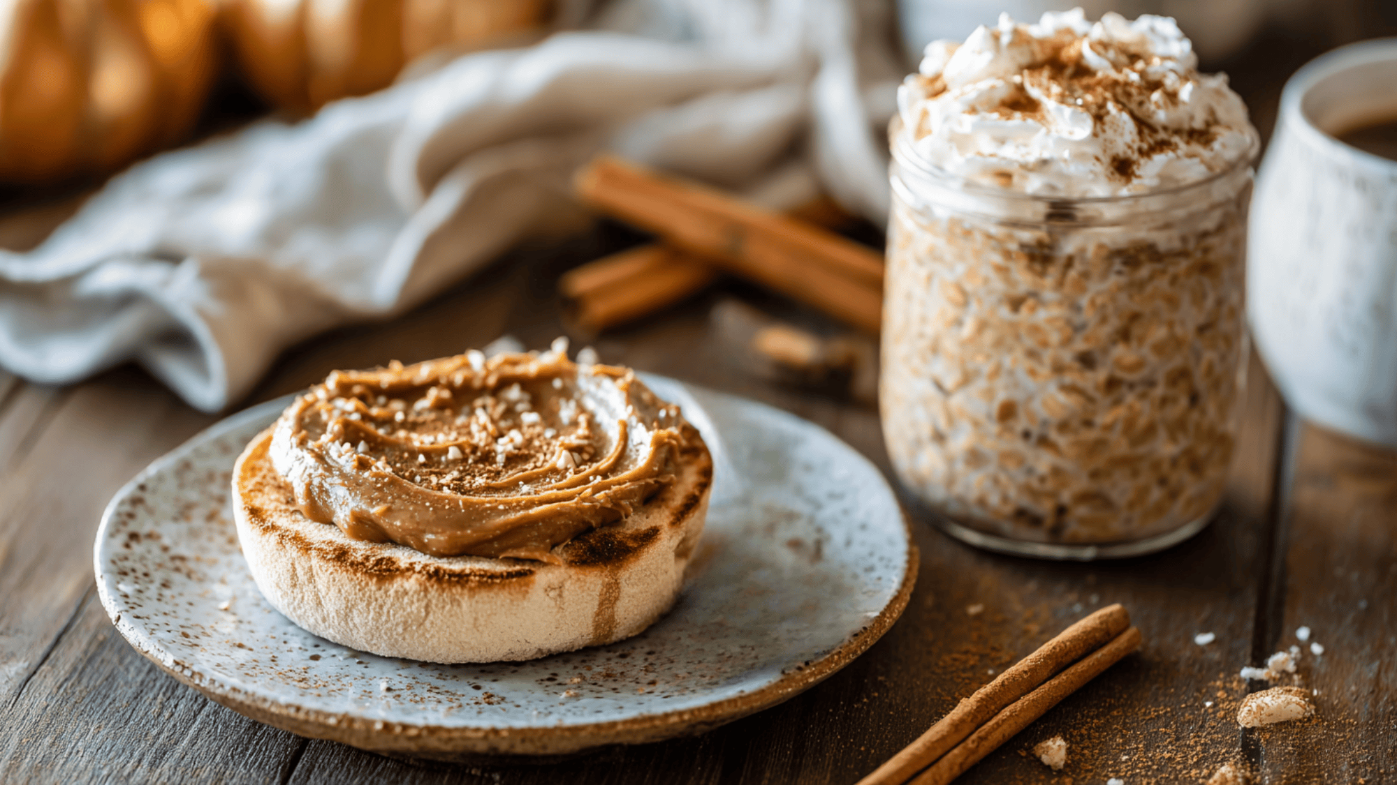 toasted whole grain english muffin