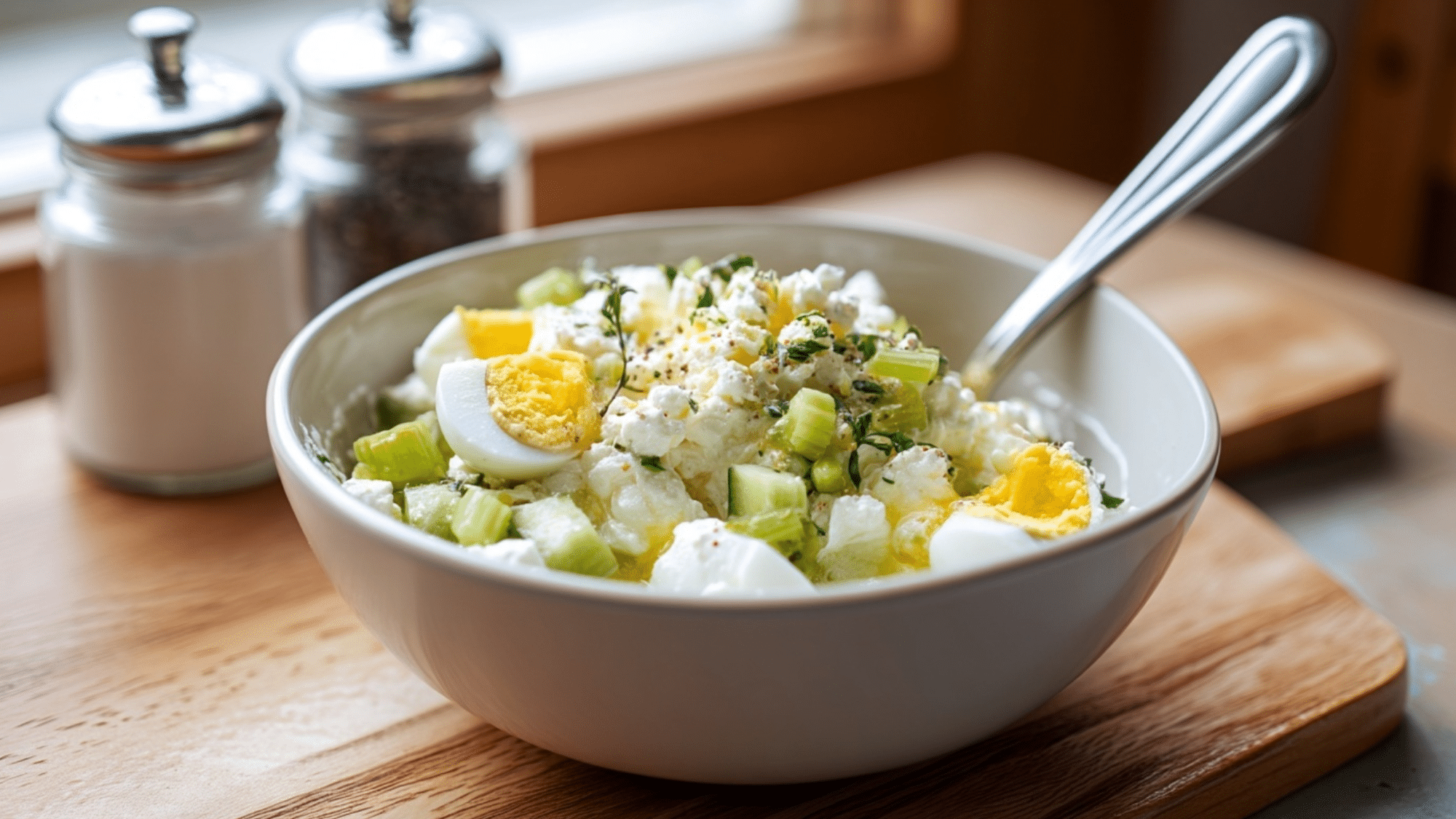 Fold in Eggs and Vegetables