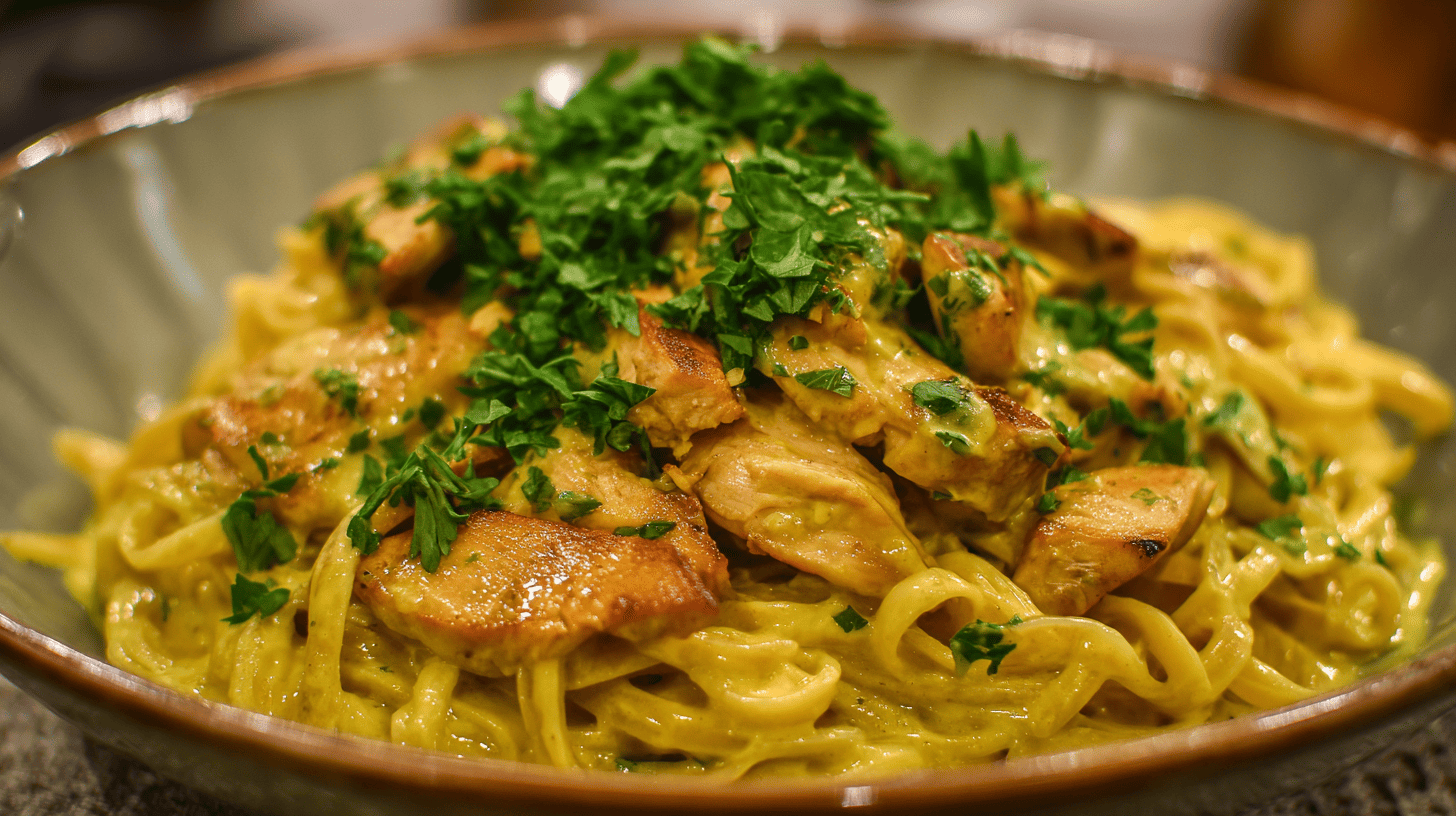 Aji Amarillo Pasta With Chicken Peruvian Style