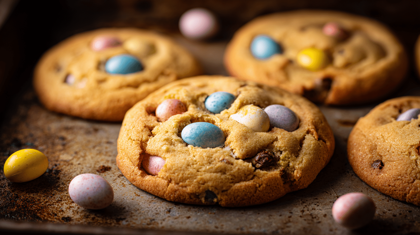 Brown Butter Cadbury Egg Cookies
