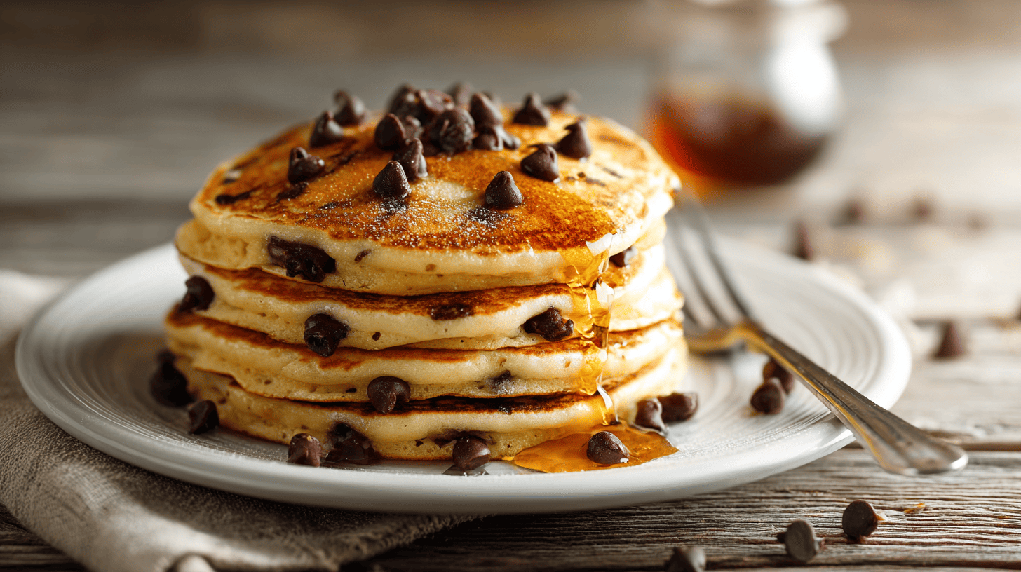 Chocolate Chip Protein Pancakes