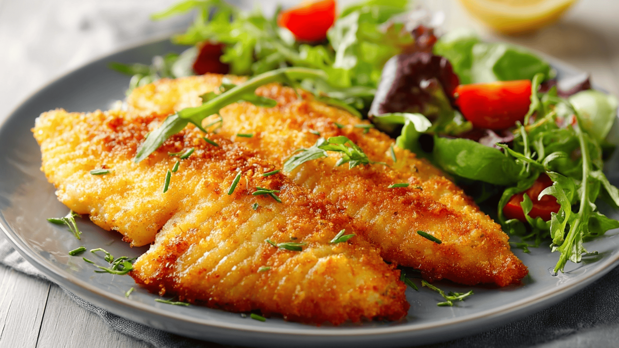 Crispy Air Fried Tilapia