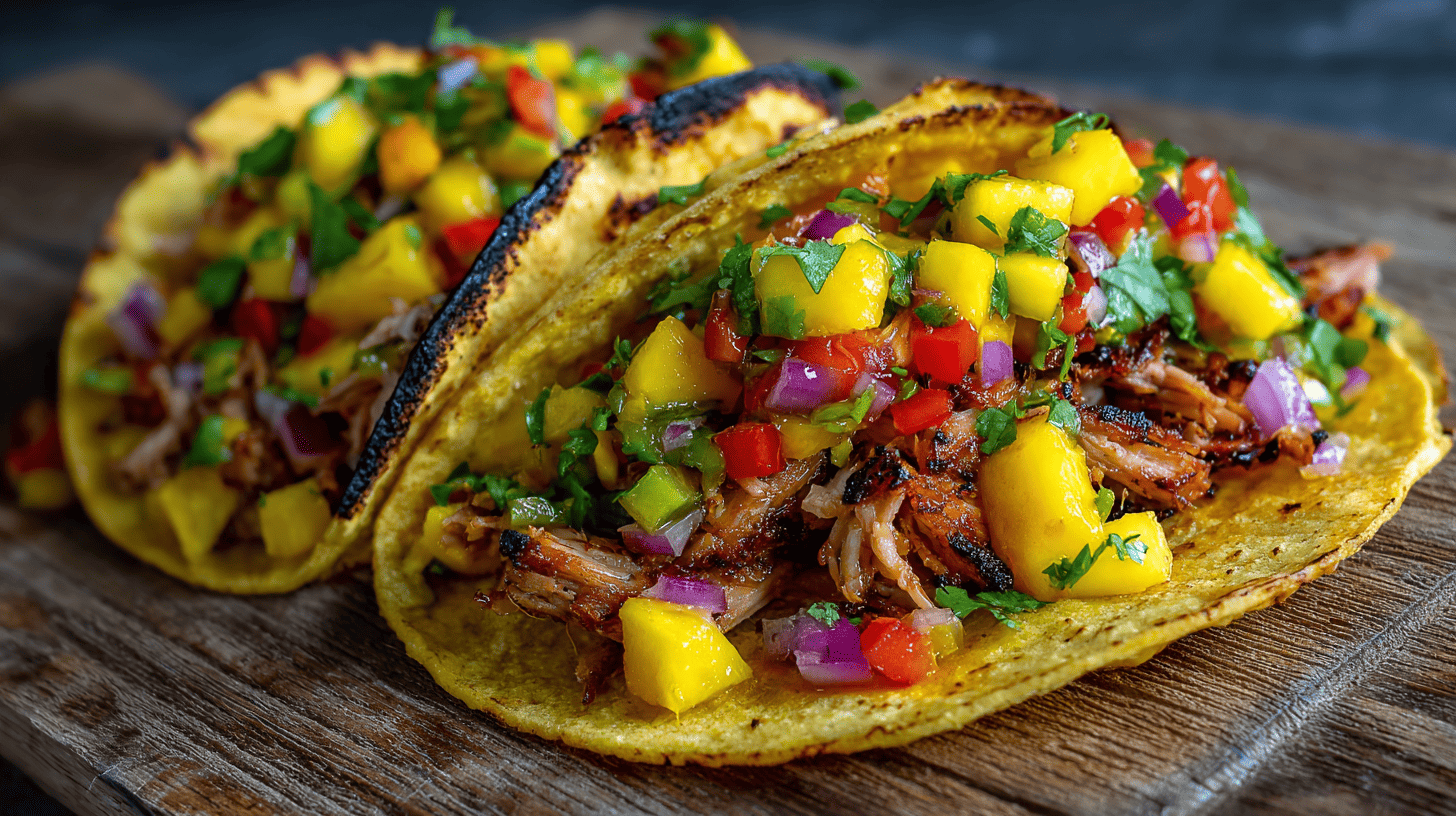 Grilled Jackfruit Tacos With Fresh Mango Salsa