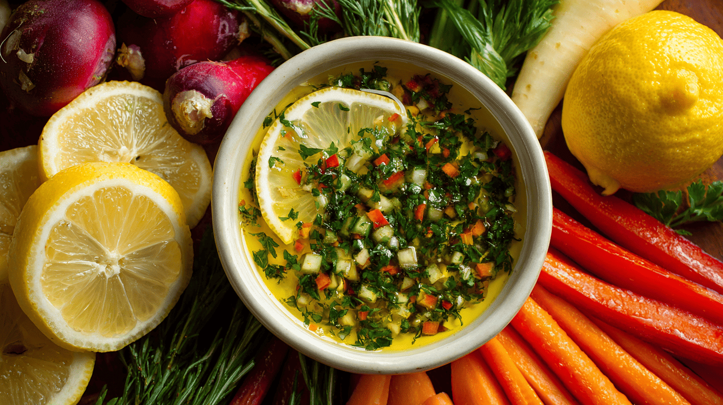 Lemon Herb Veggie Marinade