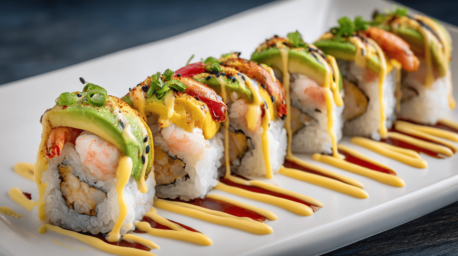 Peruvian Style Nikkei Sushi Rolls Fusion