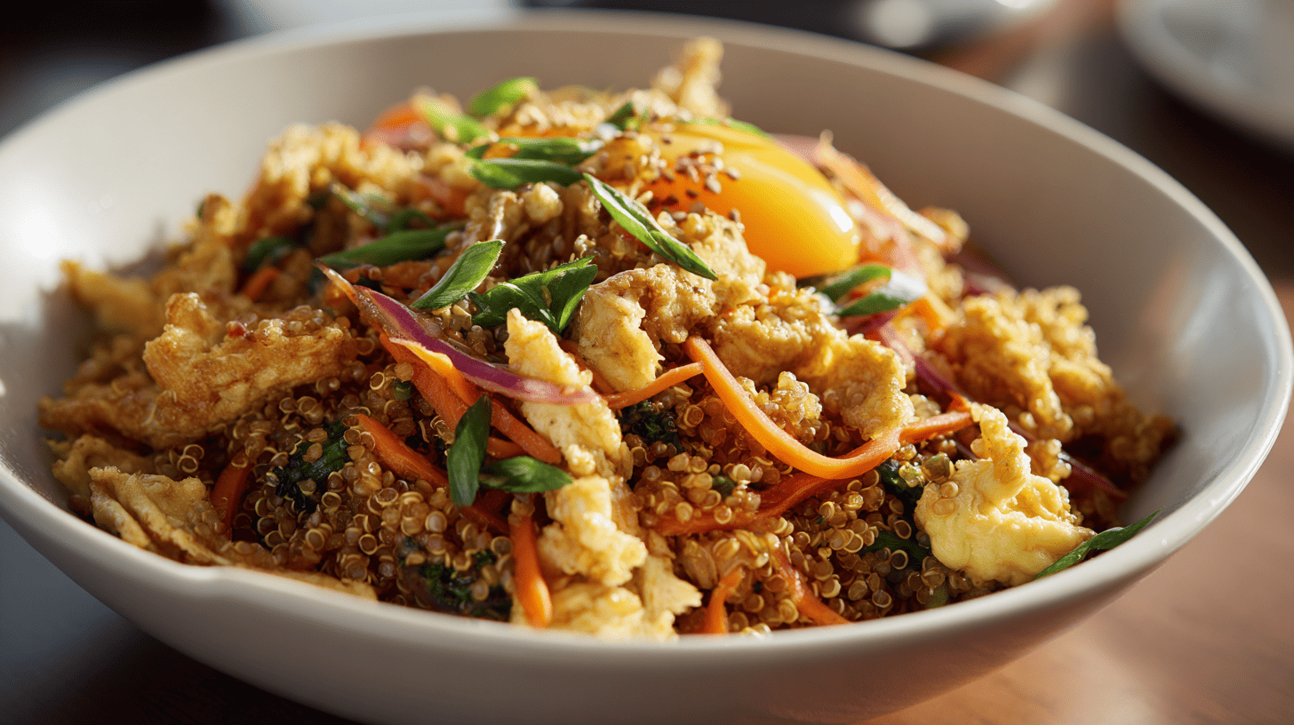 Quinoa Chaufa Peruvian Chinese Fusion Dish