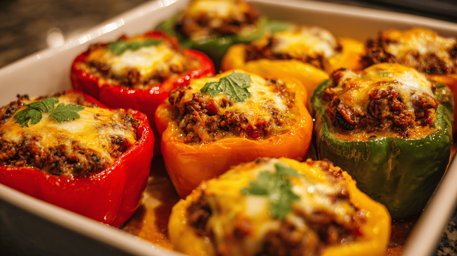 Rocoto Relleno Stuffed Spicy Peppers With Beef Cheese