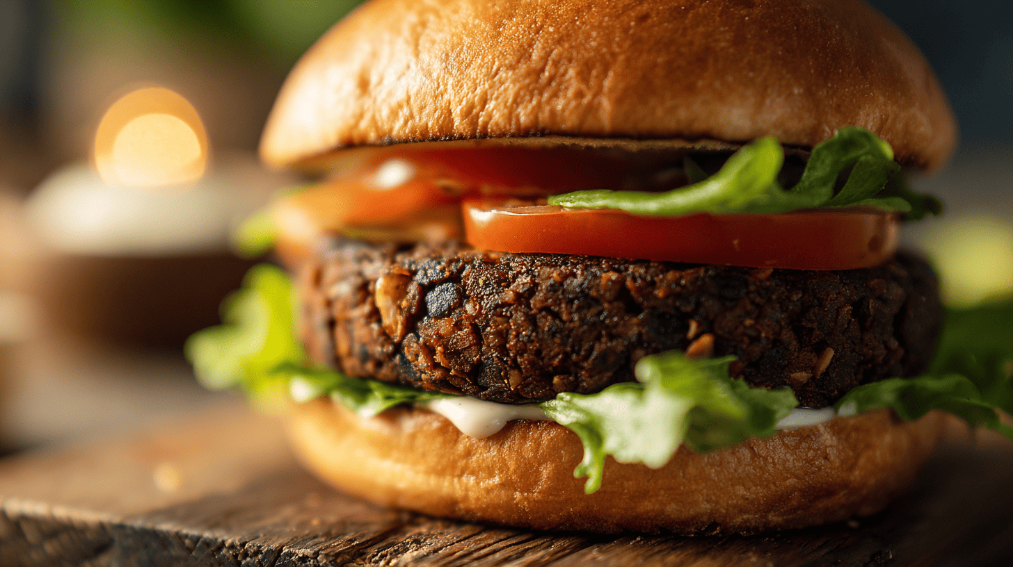Spicy Black Bean And Sunflower Seed Burger