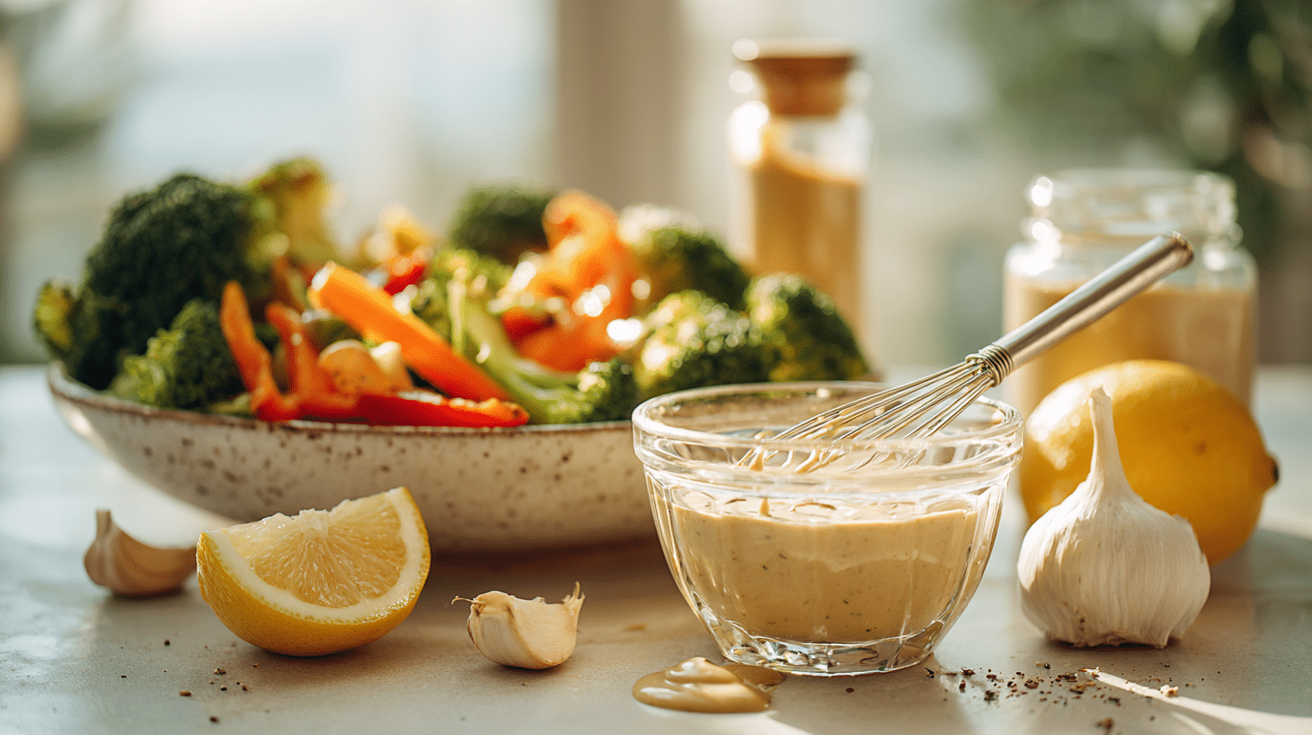 Tahini Lemon Dressing For Grilled Vegetables