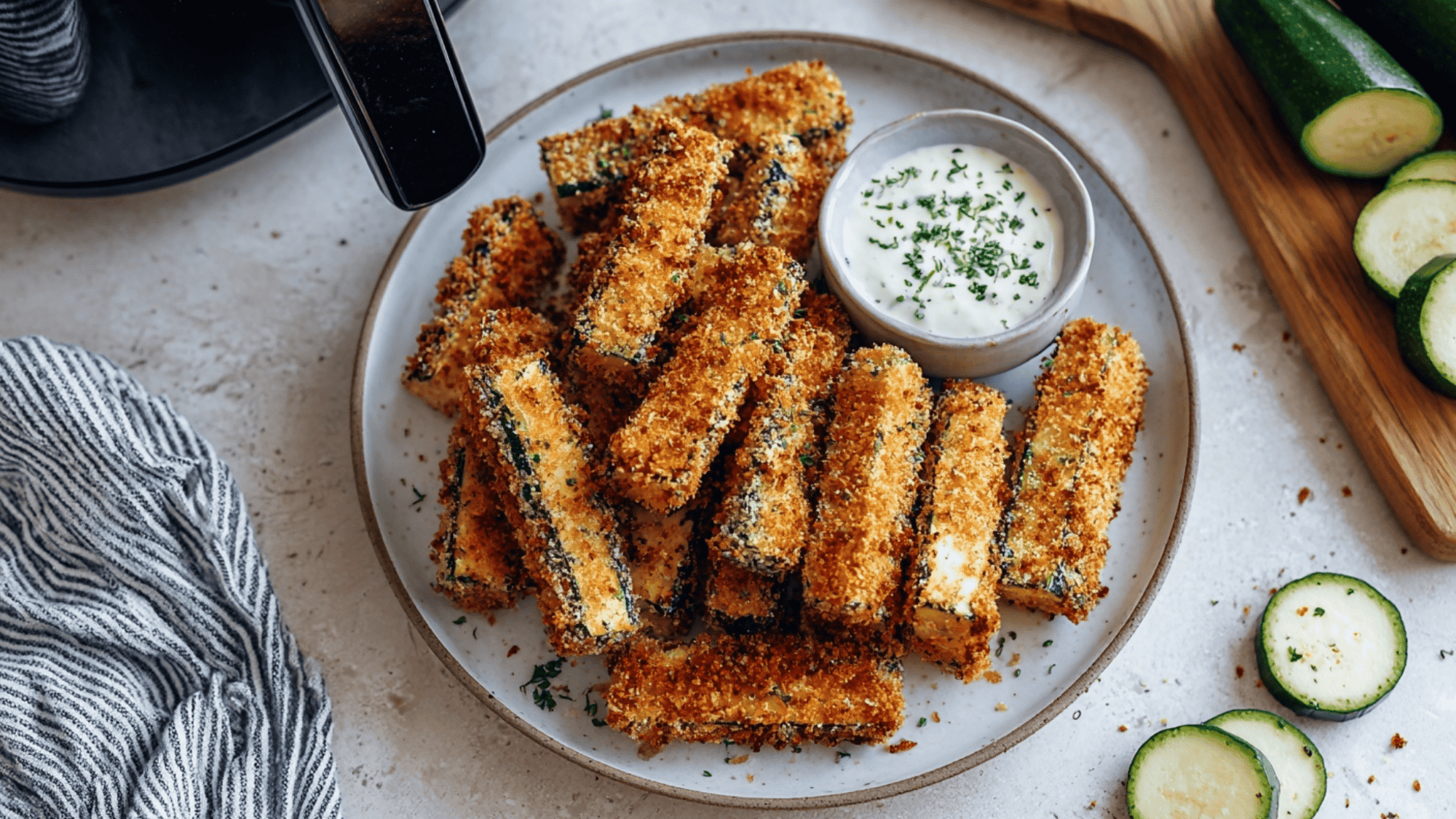 air fryer zucchini fries
