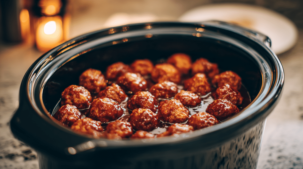 bbq meatballs crockpot
