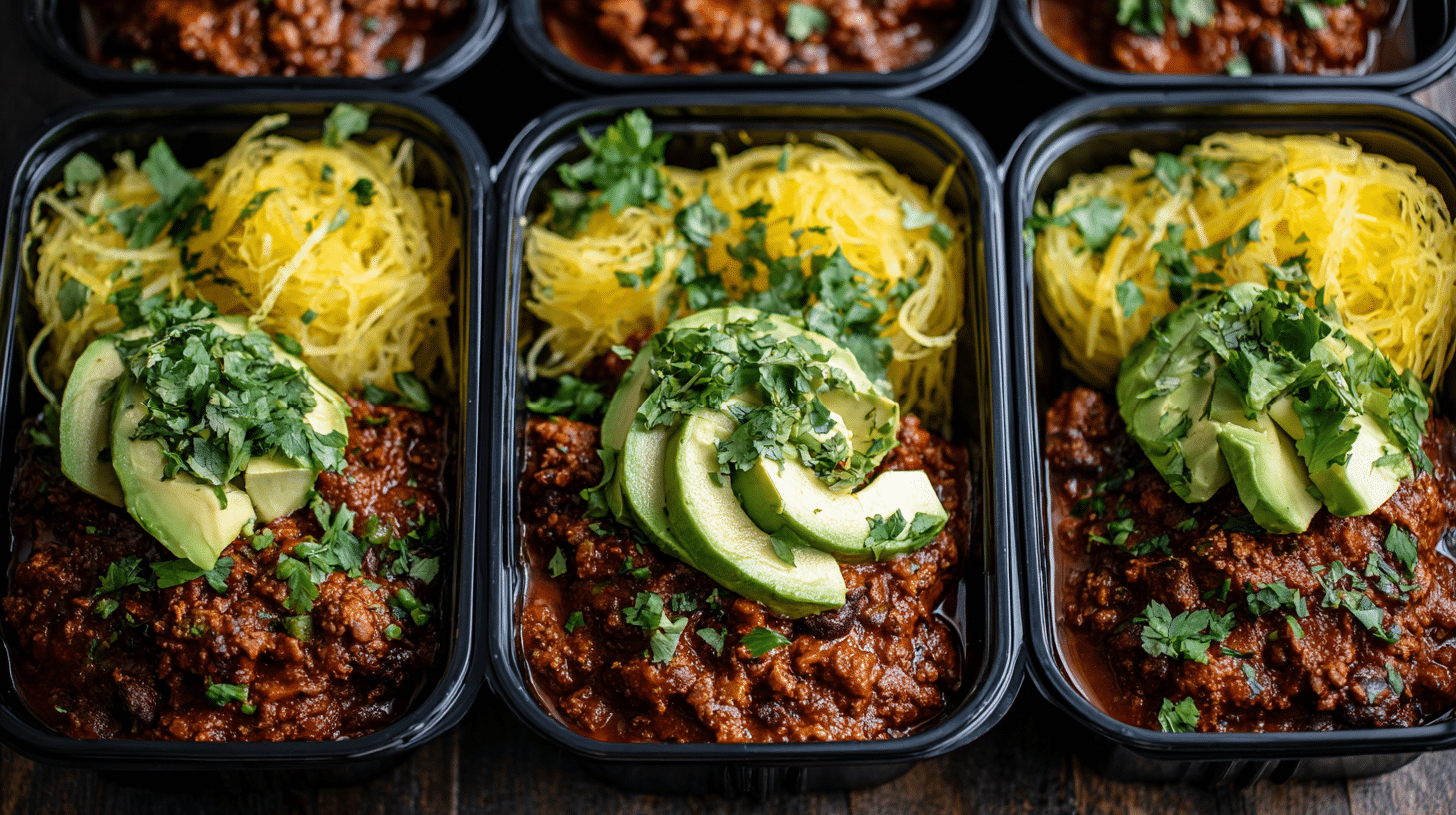 beef chili meal prep