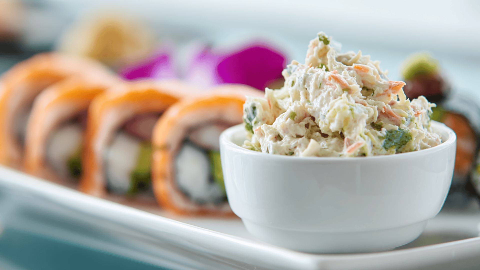 crab salad side dish pairing